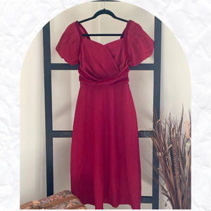 NWT Cute Corduroy Red Holiday Dress Size Small